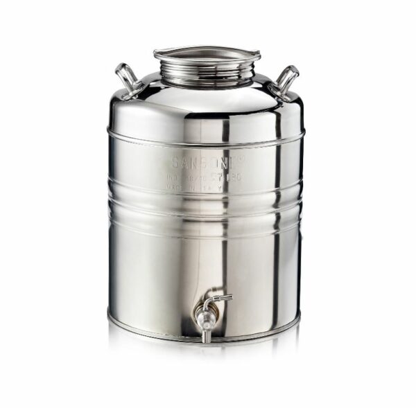 CONT. INOX LT  20 C/F SENZA RUBINETTO SANSONE **