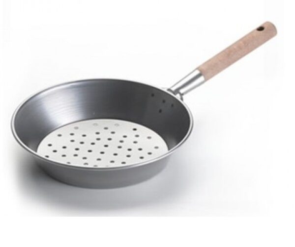CALDARROSTIERA CON MANICO LEGNO CM.30 ***