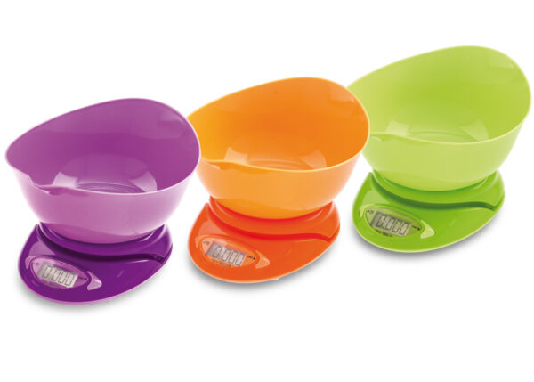 BILANCIA CUCINA DIGITALE ABS/PP COLORI ASSORT. DA 1GR. A 5KG