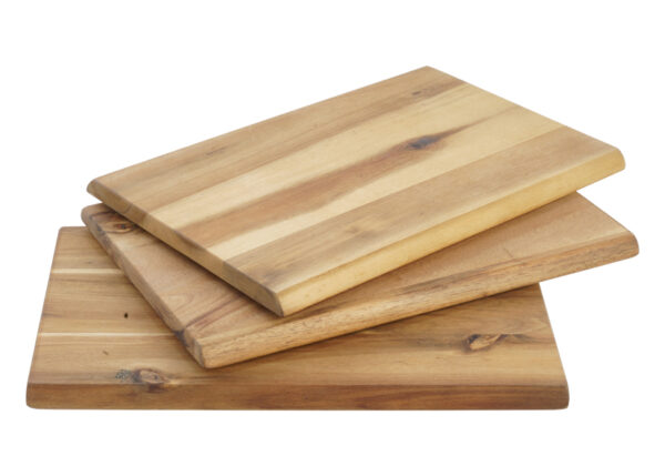 TAGLIERI RETTANGOLARI LEGNO ACACIA TRIS 3 PZ. CM.23X15