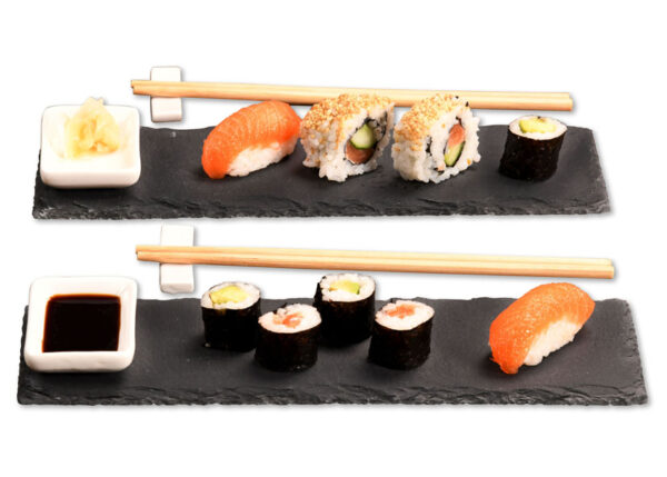 SET SUSHI IN ARDESIA 8 PEZZI PER 2 PERSONE