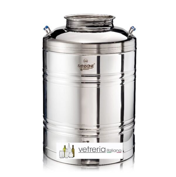 CONT. INOX LT100 C/F SENZA RUBINETTO EUROPA SANSONE **