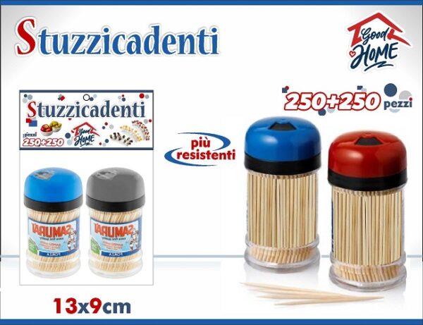 STUZZICADENTI 250+250PZ. KIT DA 2PZ. X12