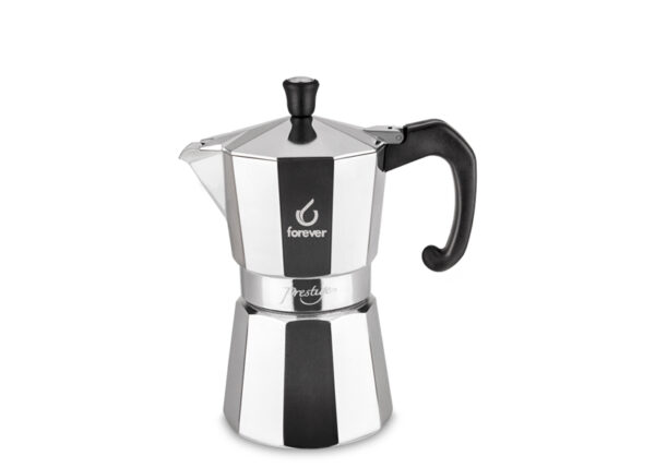 MOKA 'MISS MOKA PRESTIGE' ALLUMINIO  1/2 TAZZA FOREVER