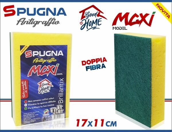 SPUGNA ANTIGRAFFIO DOPPIA FIBRA MOD.MAXI