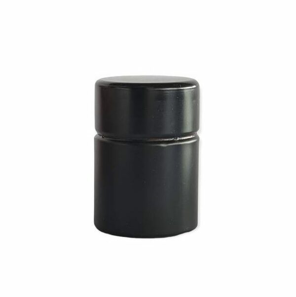 TAPPO GUALA ALLUMINIO "SMART" NERO OPACO SIGILLO BIANCO X650