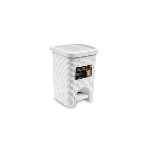 PATTUMIERA DA BAGNO ELEGANCE LT.6 BIANCA