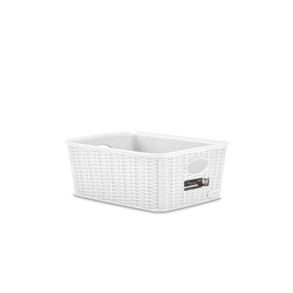 CESTINO ELEGANCE  MHIGH BIANCO  25X19,5 H.10