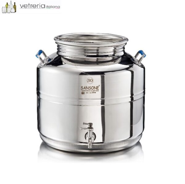 CONT. INOX LT 30 C/F SENZA RUBINETTO EUROPA SANSONE **