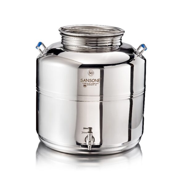 CONT. INOX LT 50 C/F SENZA RUBINETTO EUROPA SANSONE **