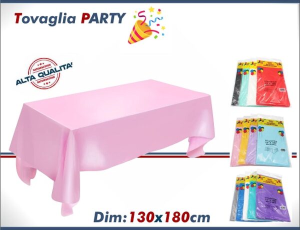 TOVAGLIA PARTY 130X180 COLORI ASSORTITI