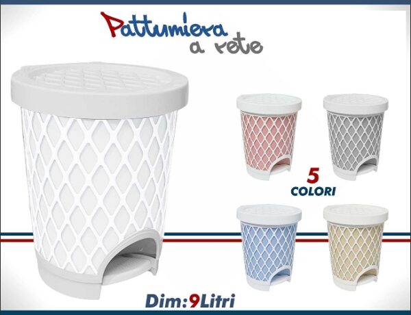 PATTUMIERA A RETE BIANCA LT.9