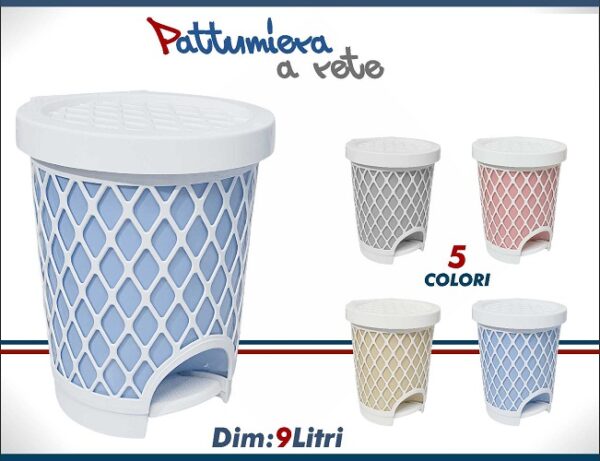 PATTUMIERA A RETE AZZURRA LT.9