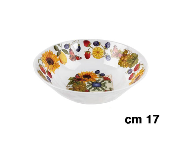 INSALATIERA MELANINA CM.17 DECORO CAMPAGNA