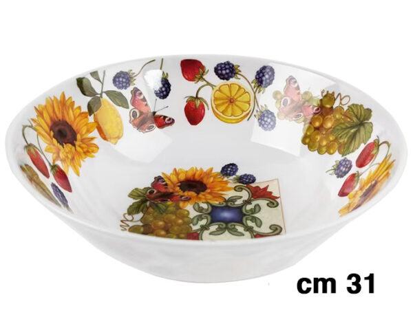 INSALATIERA MELANINA CM.31 DECORO CAMPAGNA