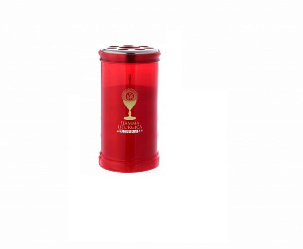 LUMINO VOTIVO CERA ART.T40S ROSSO GR.170  X30 ***