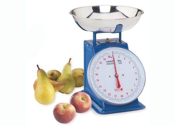 BILANCIA PROFESSIONALE IN ACCIAIO INOX BLU DA 100GR. A 20KG