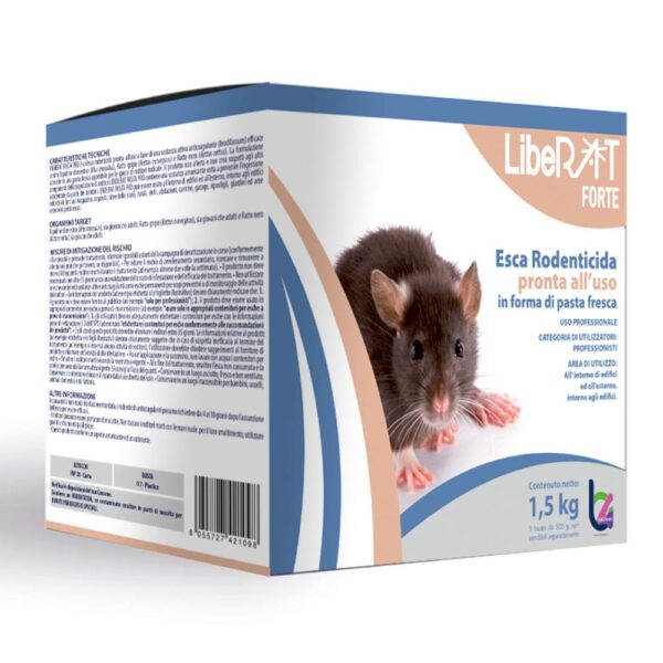 LIBERAT FORTE PASTA RODENTICIDA KG. 1,5 (3X500GR)  X12