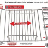 GRIGLIA FORNO ESTENSIBILE ACCIO INOX DE LUCA