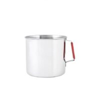 PIGNATTO INOX MANICO ROSSO CM12,5
