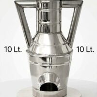 MISURA INOX DECALITRO LT.10 ANFORA CON MANICI ***